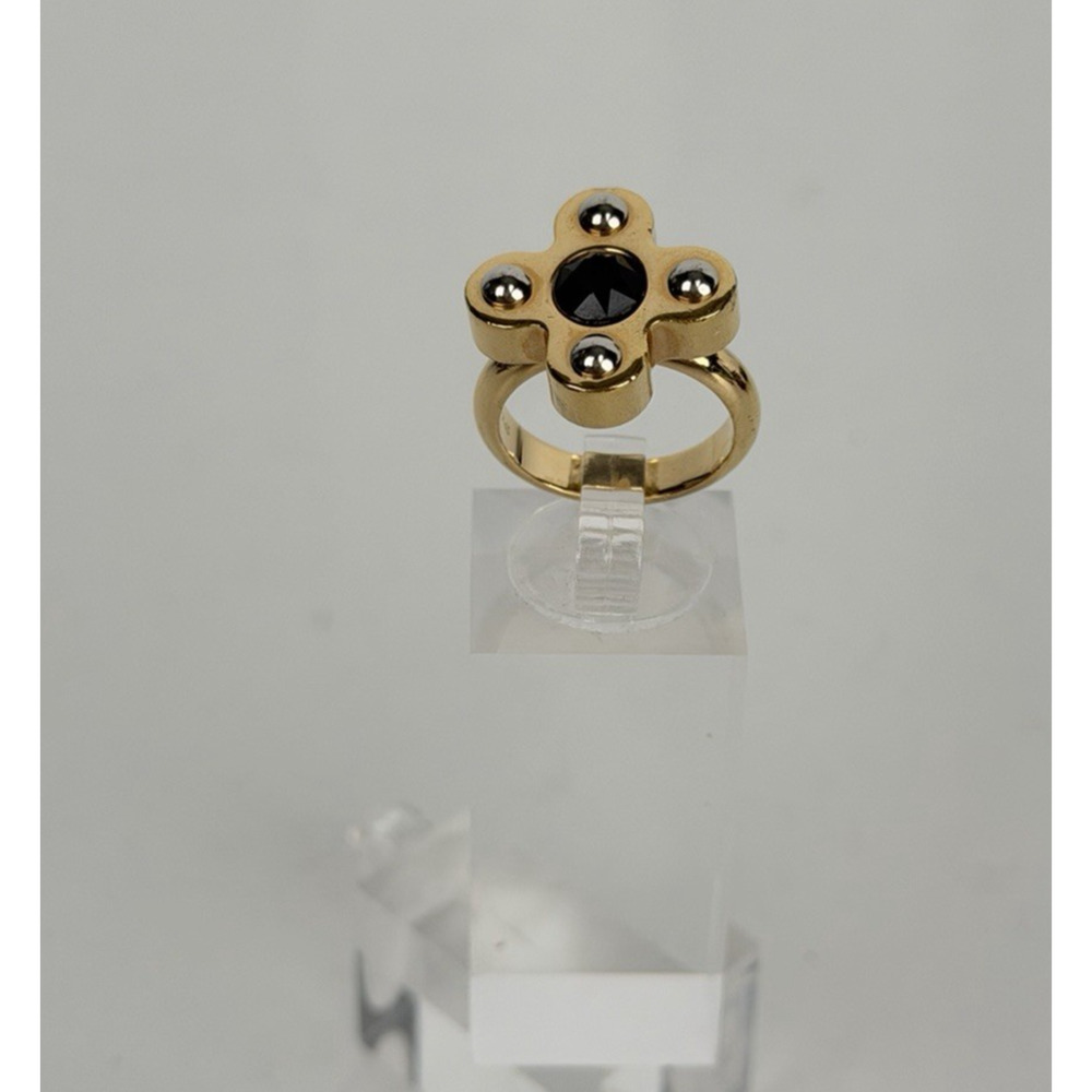 Louis Vuitton Love Letters Flower Ring in Gold-Tone Metal Size 6.25 - Picture 3 of 9